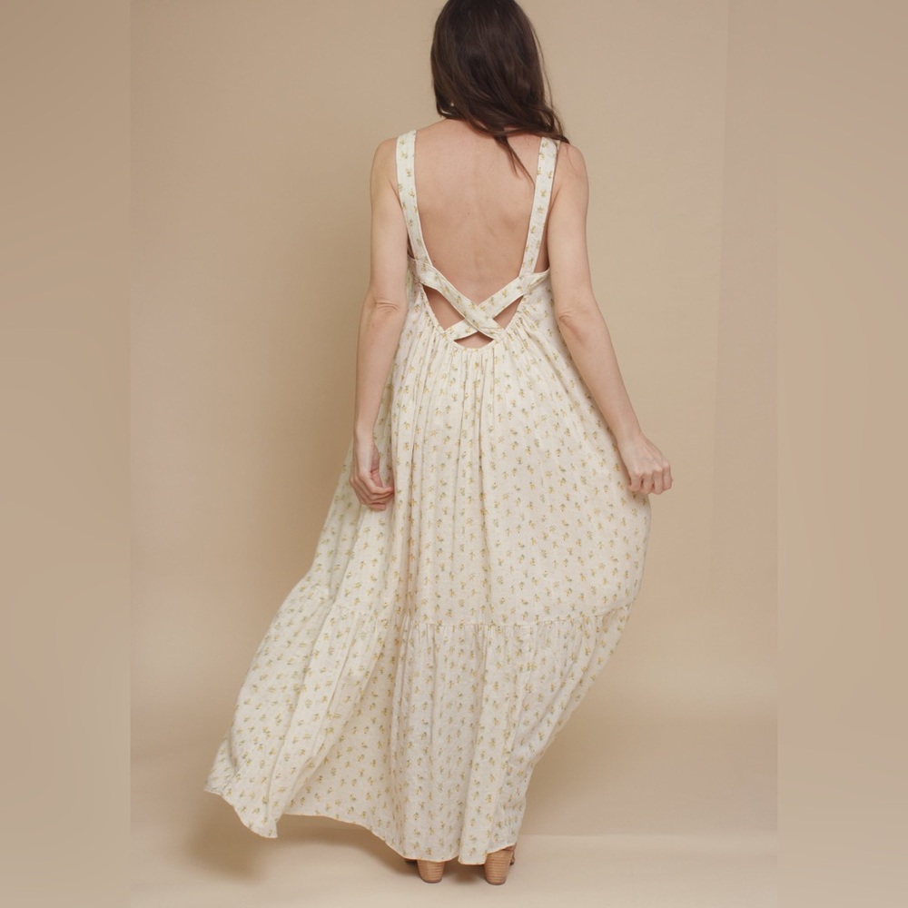 In Loom • Criss Cross Open Back Maxi Dress